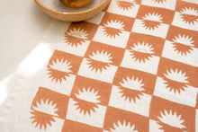 Load image into Gallery viewer, Sunrise Linen Tea Towel - Absorbent Towel, Graphic Sun Style: Siena