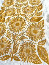 Load image into Gallery viewer, Sunflower Tea Towel