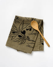 Load image into Gallery viewer, Olives Tea Towel - Reusable Tabletop Kitchen Linen