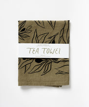 Load image into Gallery viewer, Olives Tea Towel - Reusable Tabletop Kitchen Linen