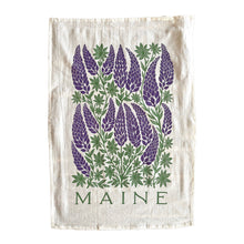 Load image into Gallery viewer, Maine Lupines Tea Towel