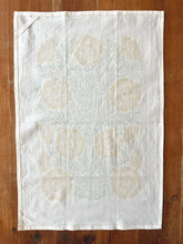 Load image into Gallery viewer, Green and Gold Floral Tea Towel
