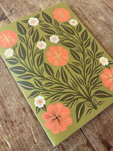 Load image into Gallery viewer, Olive Floral Greeting Card: Single