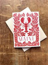 Load image into Gallery viewer, Maine Lobster Greeting Card: Single Card

