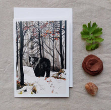 Load image into Gallery viewer, Black Bear card: 5" x 7"
