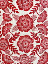 Load image into Gallery viewer, Red Florals Tea Towel
