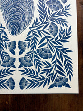 Load image into Gallery viewer, Oyster Risograph Print
