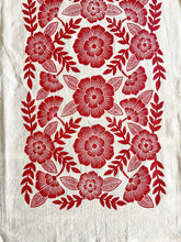 Load image into Gallery viewer, Red Florals Tea Towel
