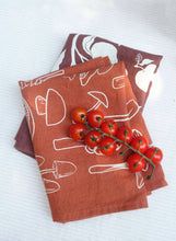 Load image into Gallery viewer, Mushrooms Linen Tea Towel | Seasonal Autumn Kitchen
