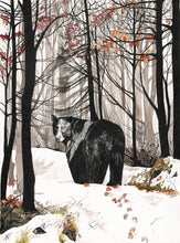 Load image into Gallery viewer, Black Bear card: 5" x 7"
