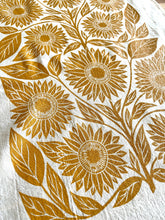Load image into Gallery viewer, Sunflower Tea Towel
