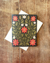 Load image into Gallery viewer, Poinsettia Holiday Card: Single
