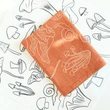Load image into Gallery viewer, Mushrooms Linen Tea Towel | Seasonal Autumn Kitchen
