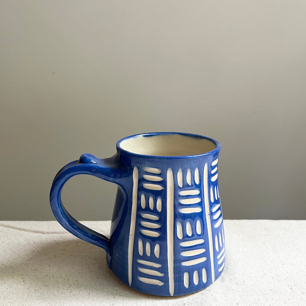 Blue Lattice Mug