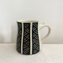 Load image into Gallery viewer, Black and White Mug-Brushstroke
