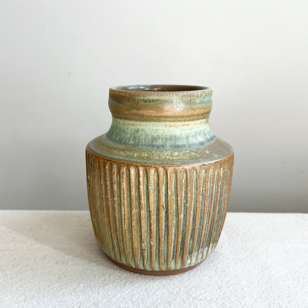 Carved Vase-Lichen