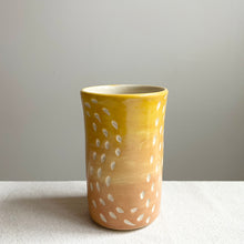Load image into Gallery viewer, Yellow Ombré Cup-Dashes

