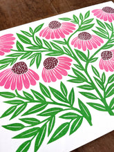 Load image into Gallery viewer, Garden Series: Echinacea Risograph Print
