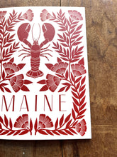 Load image into Gallery viewer, Maine Lobster Greeting Card: Single Card
