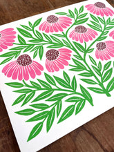 Load image into Gallery viewer, Garden Series: Echinacea Risograph Print
