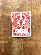 Load image into Gallery viewer, Maine Lobster Greeting Card: Single Card
