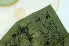 Load image into Gallery viewer, Olives Tea Towel - Reusable Tabletop Kitchen Linen

