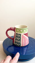 Load and play video in Gallery viewer, Multicolor Quilt Mug-2
