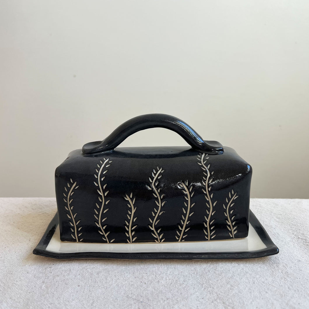 Butter Dish-Vines