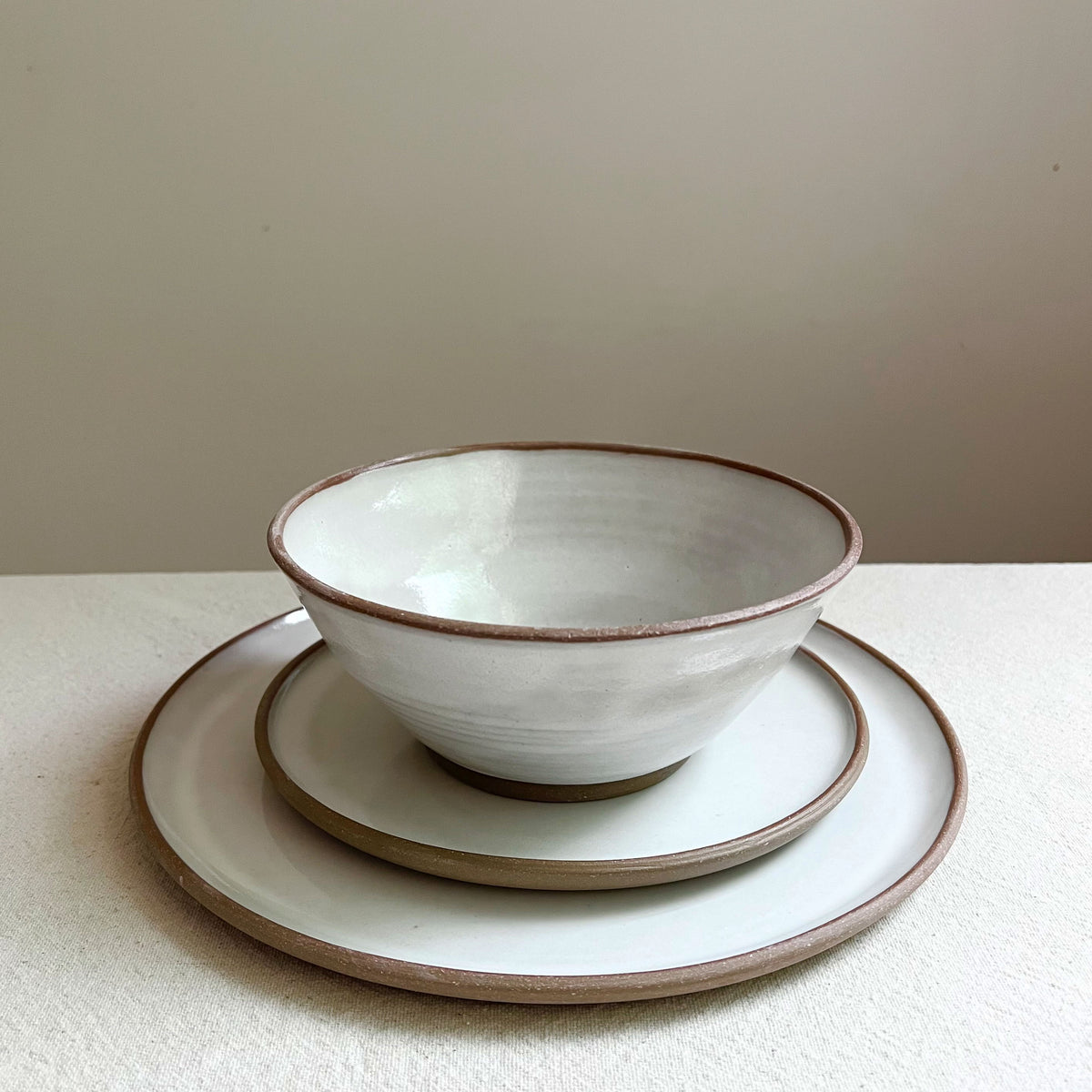 Dinner Plate-Linen – Keyes Pottery